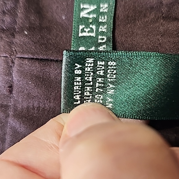 LAUREN RALPH LAUREN WOMEN'S brown trousers. Size 6 Strait leg 2 pockets. - Picture 9 of 11